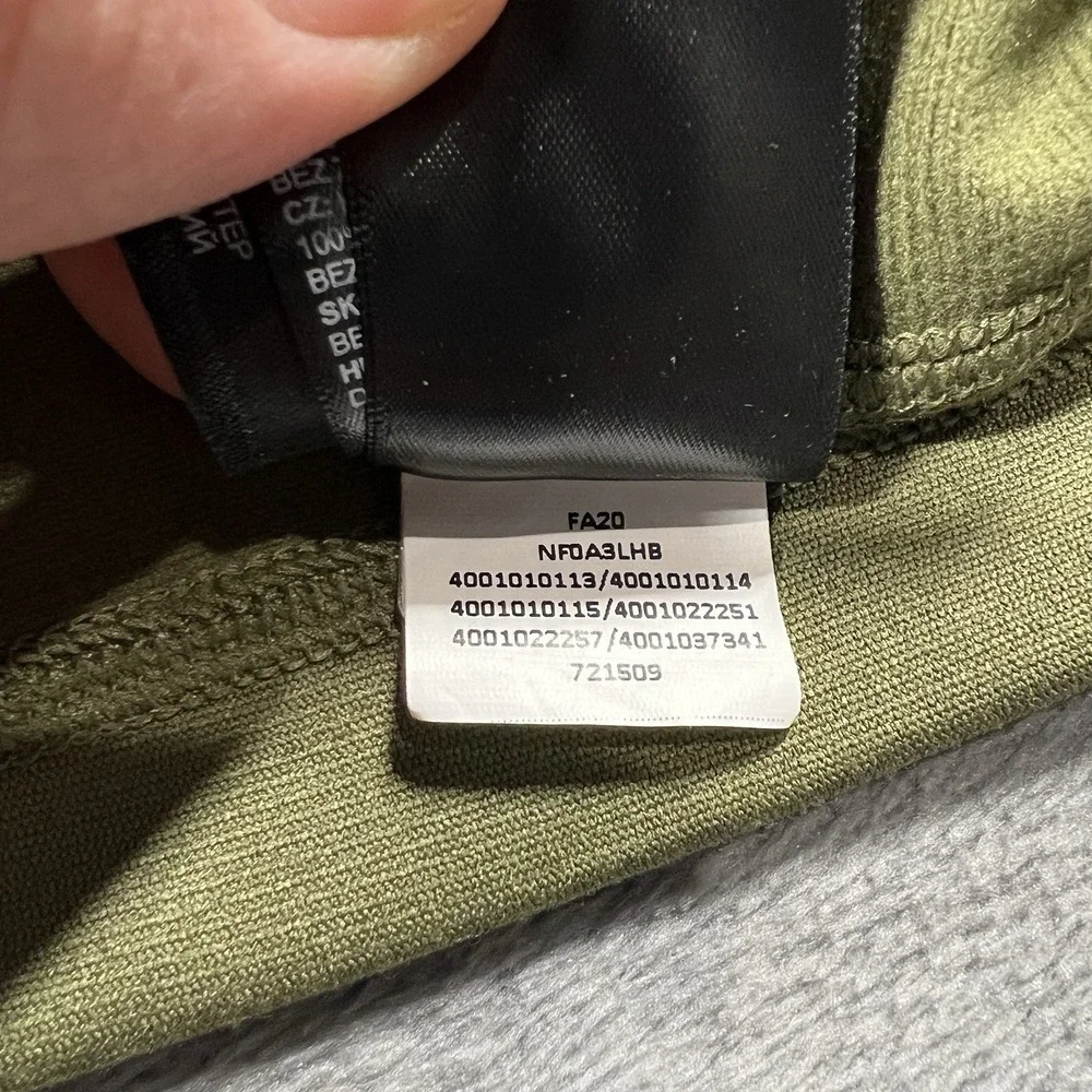 The North Face Shirt Mens 3XL Green‎ Tech 1/4 Zip Long Sleeve Pullover
